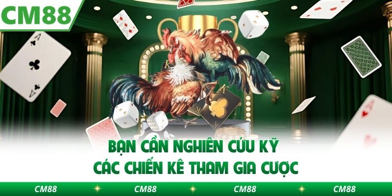 Bạn cần nghiên cứu kỹ các chiến kê tham gia cược